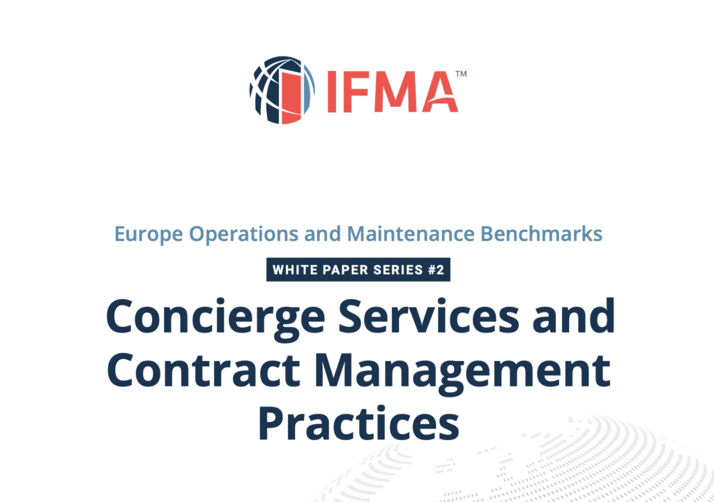 Discover IFMA Europe new white paper on concierge services and contract management practices